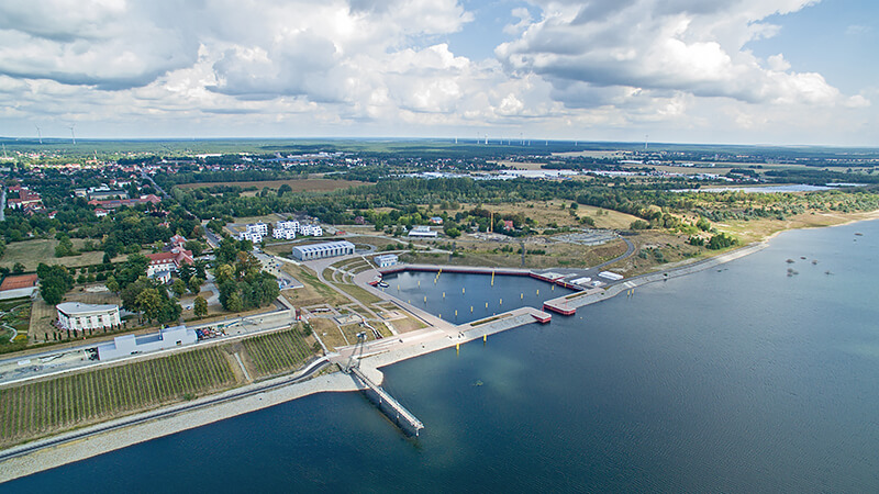 Luftbild Lausitzer Seenland Großräschen