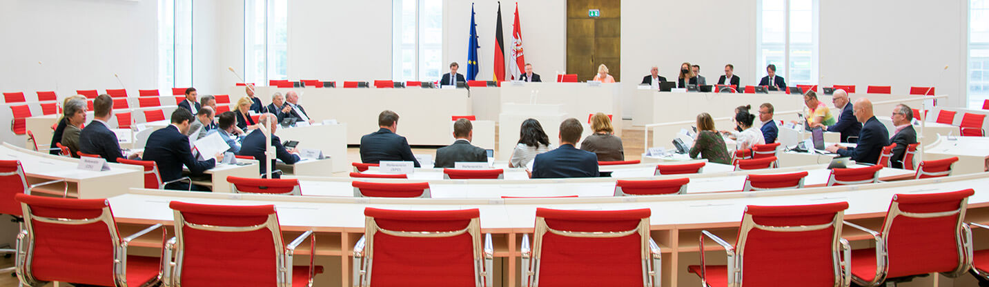 Sitzung im Landtag Brandenburg